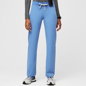 Figs Livingston Basic Scrub Pants in Ceil Blue